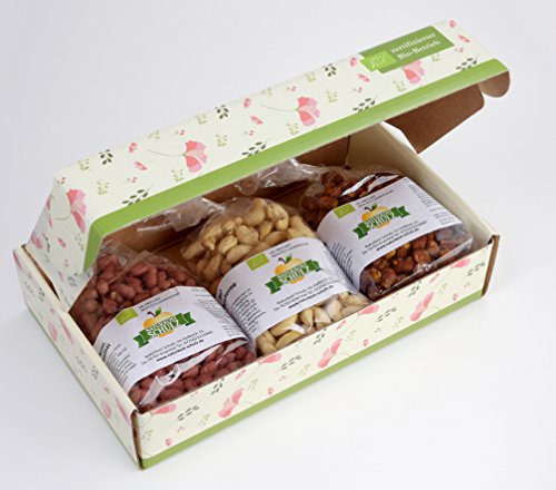 Naturkost Schulz - Bio Vital Set, 750g vitalreiches Knabbervergnügen in einem wunderschönen Geschenkkarton von Naturkost Schulz