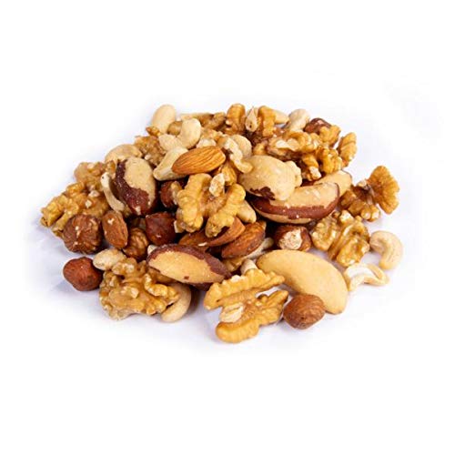 Naturkost Schulz - Edelnussmischung - ungesalzene, rein naturbelassene Edelnussmischung aus Cashewkernen, Mandeln braun und blanchiert, Paranüssen, Walnüssen, Haselnüssen (250g) von Naturkost Schulz