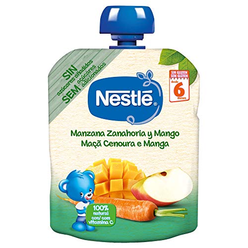 Nestlé Naturnes Beutel mit Apfel, Karotte und Mango, ab 6 Monaten, 90 g Nestlé Naturnes Beutel mit Apfel, Karotte und Mango, ab 6 Monaten, 90 g von Naturnes