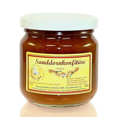 2 Gläser Sanddornkonfitüre extra 2x240g 2 Gläser Sanddornkonfitüre extra 2x240g von Naturprodukte-MV
