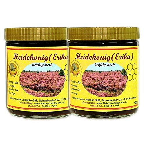 2x 500g Heidehonig Erika Heide Honig 2x 500g Heidehonig Erika Heide Honig von Naturprodukte-MV