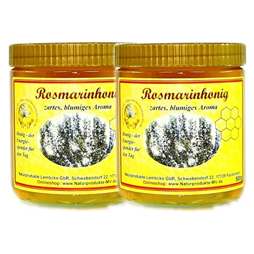 2x 500g Rosmarinhonig Rosmarin Honig von Naturprodukte-MV