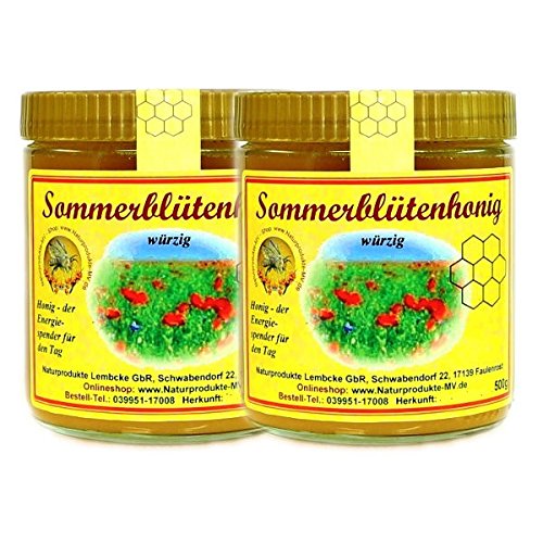 2x 500g Sommerblütenhonig Blütenhonig Honig Herkunft Deutschland 2x 500g Sommerblütenhonig Blütenhonig Honig Herkunft Deutschland von Naturprodukte-MV