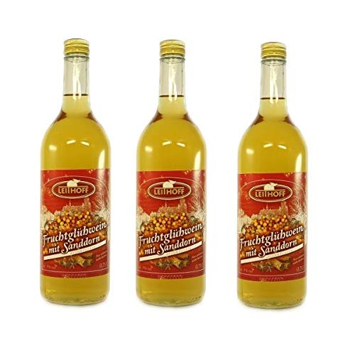 3 Flaschen Sanddorn Glühwein á 0,75l (9% vol.) von Naturprodukte-MV