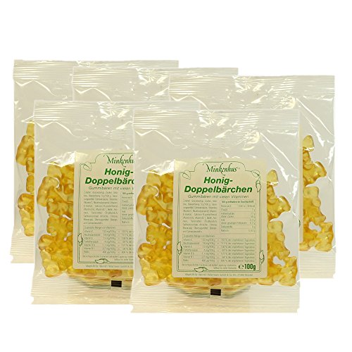 5x 100g Honig Doppelbärchen Honigbärchen Gummitiere 5x 100g Honig Doppelbärchen Honigbärchen Gummitiere von Naturprodukte-MV