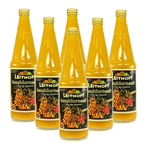 6 Flaschen 100%iger Sanddornsaft á 0,7 Liter Sanddorn Saft 6 Flaschen 100%iger Sanddornsaft á 0,7 Liter Sanddorn Saft von Naturprodukte-MV