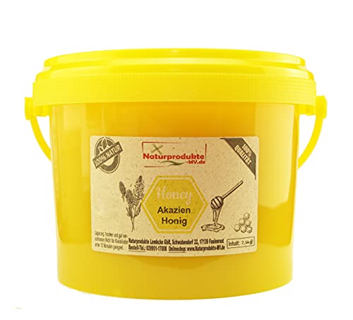 Akazienhonig (2,5 kg Eimer) Akazien Honig von Naturprodukte-MV