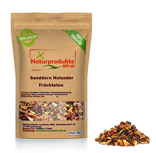 Sanddorn-Holunder Früchtetee (250g) von Naturprodukte-MV