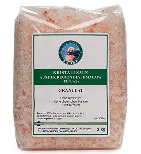 Kristallsalz Granulat aus der Region des Himalaya (Punjab) 1000 g von Naturprodukte Seher
