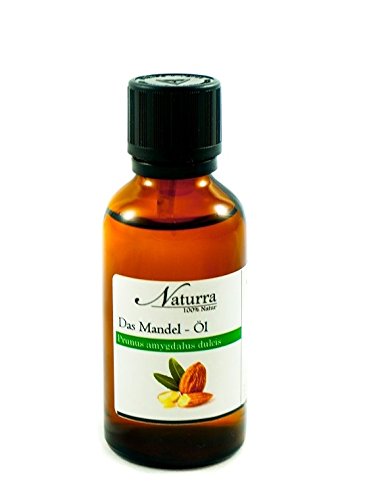 Naturra BIO Mandelöl kaltgepresst nativ 50ml Speiseöl in lichtgeschützter Apothekerflasche Naturra BIO Mandelöl kaltgepresst nativ 50ml Speiseöl in lichtgeschützter Apothekerflasche von Naturra