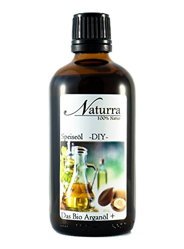 Naturra BIO Speiseöl Arganöl DUO mit Traubenkernöl 100ml Glas - mit echt nativem marokkanischen Arganöl von Naturra