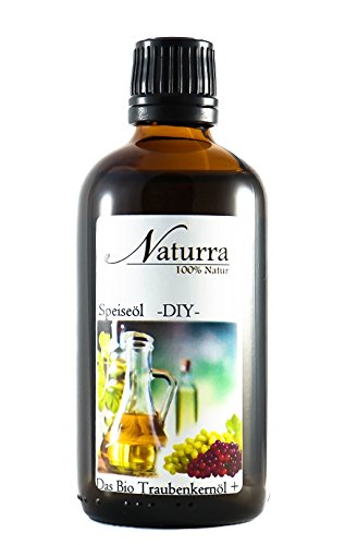 Naturra BIO Speiseöl Traubenkernöl DUO mit Aprikosenkernöl 100ml Glas von Naturra
