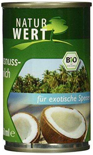 Naturwert Bio Kokos- nussmilch, 12er Pack (12 x 160 ml) von Naturwert
