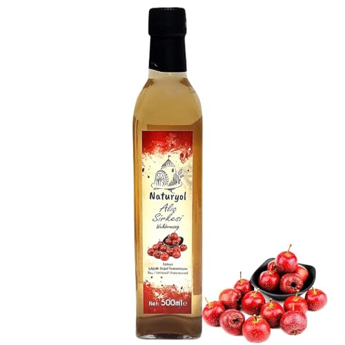 Weißdornessig 500ml - Naturyol - Organisch Essig - Feiner Essig aus handverlesenen - Hausgemacht/Original von Naturyol