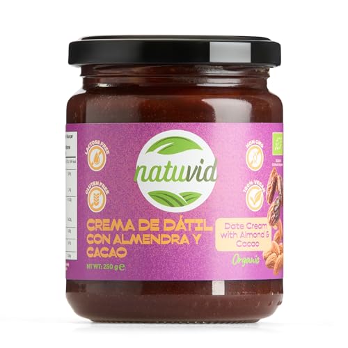 Dattelcreme mit Mandeln und Kakao Natuvid | 100% BIO | 250g | GLUTENFREI | LAKTOSEFREI | 100% VEGAN | NON-GMO Dattelcreme mit Mandeln und Kakao Natuvid | 100% BIO | 250g | GLUTENFREI | LAKTOSEFREI | 100% VEGAN | NON-GMO von Natuvid