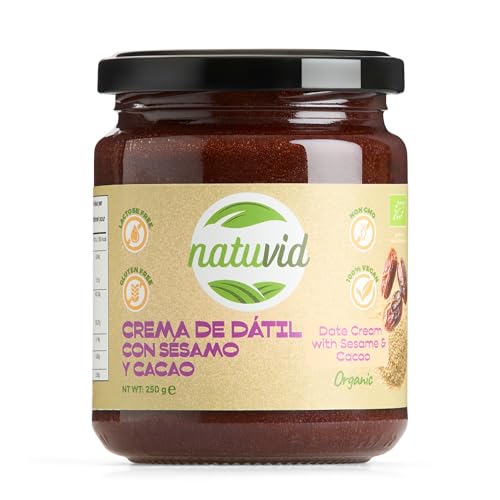 Dattelcreme mit Sesam und Kakao Natuvid | 100% BIO | 250g | GLUTENFREI | LAKTOSEFREI | 100% VEGAN | NON-GMO Dattelcreme mit Sesam und Kakao Natuvid | 100% BIO | 250g | GLUTENFREI | LAKTOSEFREI | 100% VEGAN | NON-GMO von Natuvid