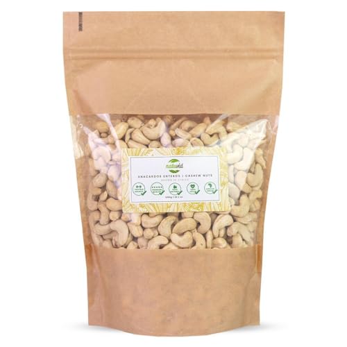 Natuvid Natürliche rohe ganze Cashewnüsse | PREMIUM | aus afrikanischem Ursprung - Exquisite Qualität und unvergleichlicher Geschmack von Natuvid