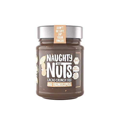 NAUGHTY NUTS Bio Erdnussmus Cacao Crunch | Vegane Erdnussbutter | 100% Natürlich | Ohne Palmöl & Zucker | Ideal Als Topping Für Müsli | 250g NAUGHTY NUTS Bio Erdnussmus Cacao Crunch | Vegane Erdnussbutter | 100% Natürlich | Ohne Palmöl & Zucker | Ideal Als Topping Für Müsli | 250g von Naughty Nuts