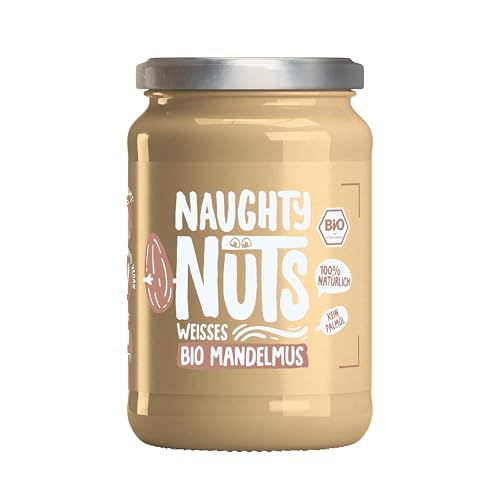 Naughty Nuts Bio Weißes Mandelmus - 100% Natürlich, Vegan, ohne Palmöl und ohne Zuckerzusatz – 500 g von Naughty Nuts