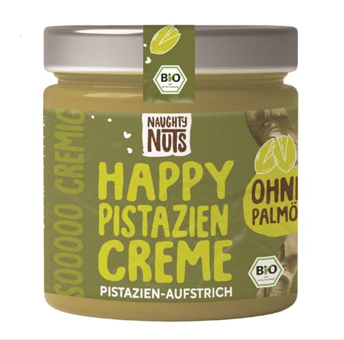 Naughty Nuts Happy Pistazien Crem – Vegane, 100% Natürlich, Ohne Palmöl & Zucker - 200 g Naughty Nuts Happy Pistazien Crem – Vegane, 100% Natürlich, Ohne Palmöl & Zucker - 200 g von Naughty Nuts