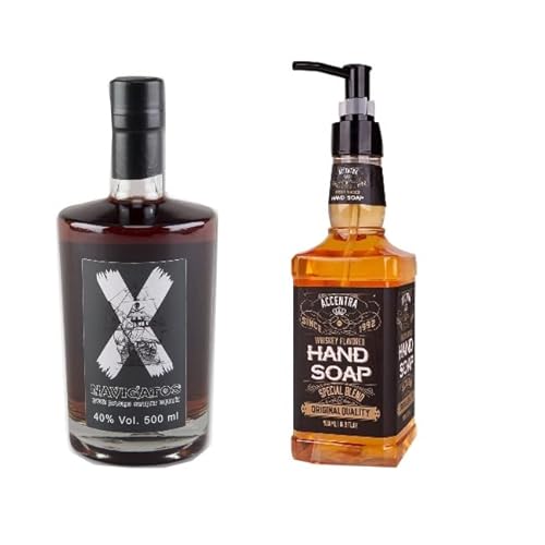 Rum NAVIGATOS 40% Vol. Spirituose auf Rumbasis & Handseife ACCENTRA Whiskyflasche Rum NAVIGATOS 40% Vol. Spirituose auf Rumbasis & Handseife ACCENTRA Whiskyflasche von Generic