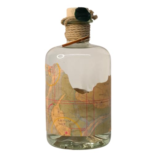 Navis Gin NORDSEE - Klassischer Premium Gin mit regionalen Botanicals von der Nordsee-Küste - klassisch herb mit typischer Wacholdernote - originale Seekarte als Banderole - 43% Vol. - 0,5l Navis Gin NORDSEE - Klassischer Premium Gin mit regionalen Botanicals von der Nordsee-Küste - klassisch herb mit typischer Wacholdernote - originale Seekarte als Banderole - 43% Vol. - 0,5l von Navis