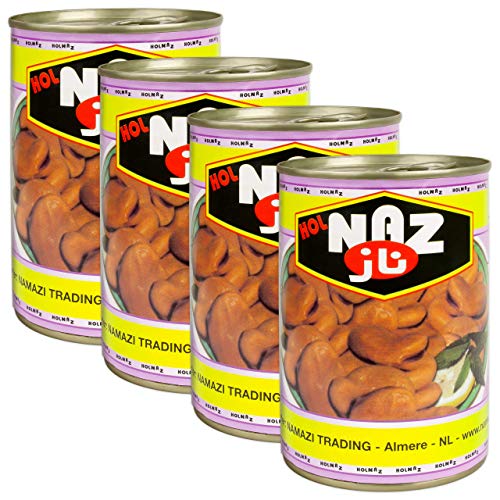 Naz - Dicke Saubohnen gekocht im 4er Set à 400 g von Naz