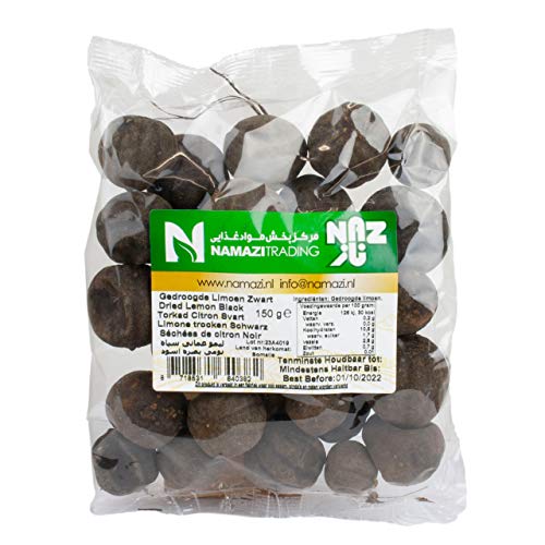 Naz - Schwarze Getrocknete Limetten - Ideal zum Verfeinern von Suppen, Dips und Saucen in 150 g Packung von Naz