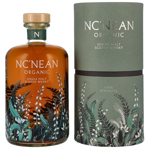 Nc'nean | Organic Single Malt Whisky | Cask Strength | Noten von reife Früchte | 59,6% vol. | 700ml von Nc'nean