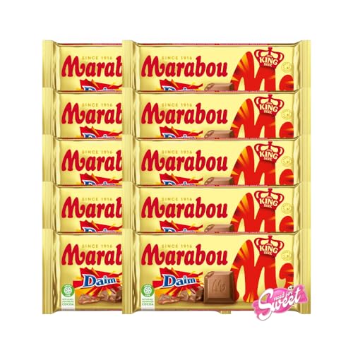 10x Marabou Daim 220g mit Daim-Karamell-Stückchen im Needforsweetkarton von Needforsweet