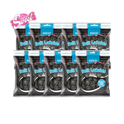 10x Nordthy Salz Lakritz weich Zuckerfrei 75g - auch für Diabetiker 10x Nordthy Salz Lakritz weich Zuckerfrei 75g - auch für Diabetiker von Needforsweet