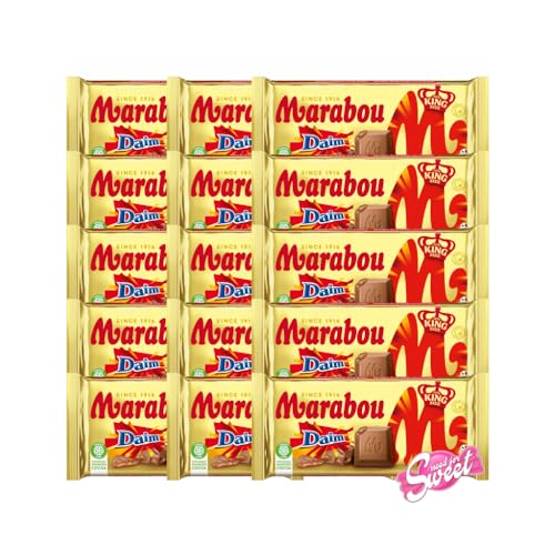 15x Marabou Daim 220g mit Daim-Karamell-Stückchen von Needforsweet