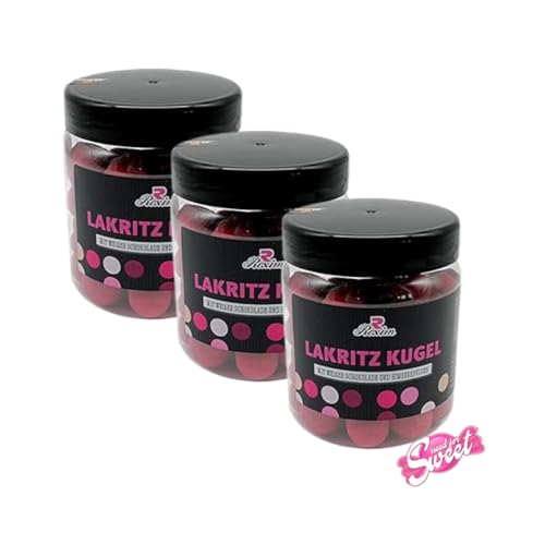 Berrylicious Lakritzkugeln – Himbeer-Geschmack in 3x300g Packungen von Needforsweet