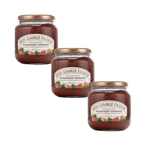 Den Gamle Fabrik Rhabarber Erdbeermarmelade Dreierpack, 3x380g Gourmet Fruchtmarmelade Den Gamle Fabrik Rhabarber Erdbeermarmelade Dreierpack, 3x380g Gourmet Fruchtmarmelade von Needforsweet