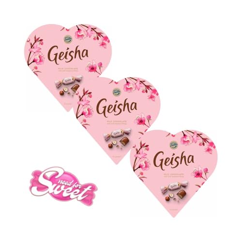 Fazer Geisha Milchschokoladenpralinen - 3x225g pure Schoko-Harmonie mit Haselnuss-Nougat-Kern | Box by Needforsweet Fazer Geisha Milchschokoladenpralinen - 3x225g pure Schoko-Harmonie mit Haselnuss-Nougat-Kern | Box by Needforsweet von Needforsweet