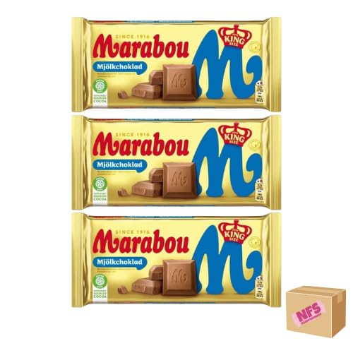 Marabou Mjölk Duo – 3x Schokoladenglück im NeedForSweet-Karton – Perfekt für Naschkatzen von Needforsweet