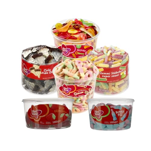 Red Band Mega BOX - Das ultimative Süßigkeitenpaket mit 6 Sorten - Needforsweet von Needforsweet