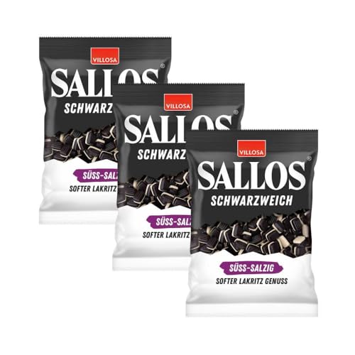 Sallos Schwarzweich Süß-Salzig 3x200g – Das unverwechselbare, köstliche Erlebnis für echte Lakritz-Fans! Sallos Schwarzweich Süß-Salzig 3x200g – Das unverwechselbare, köstliche Erlebnis für echte Lakritz-Fans! von Needforsweet