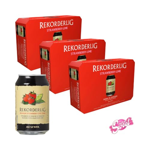 Summer Party Pack - Rekorderlig Strawberry-Lime Cider 72 Dosen von Needforsweet