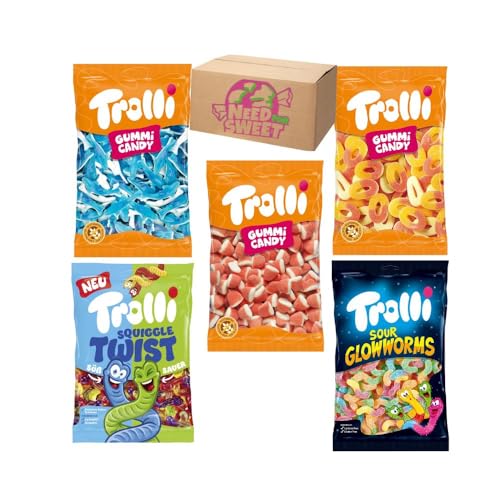 Trolli Mega XXL Mix Weingummi Paket 5 Kg inkl. Needforsweet Box von Needforsweet