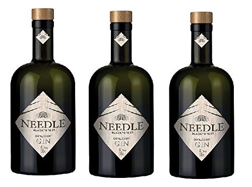 3 Flaschen Needle Blackforest Gin a 500ml 40% Schwarzwald Gin von The Great Canadian Tea