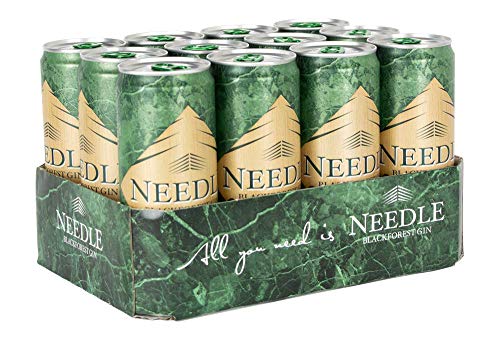 Needle Gin Tonic, der perfekte Longdrink in der Dose, inkl. 3 Euro DPG Pfand EINWEG (12 x 0.33 l) von Needle