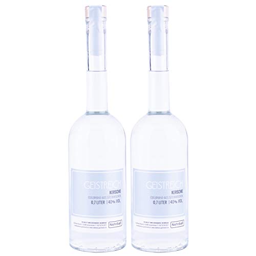 Nehrbaß - 2er Set Kirschbrand aus Süßkirschen 0,7 Liter - Premium Edelbrand 40% Vol. - Obstbrand aus ausgesuchten Kirschen - Kirsch Schnaps Brand aus Deutschland Nehrbaß - 2er Set Kirschbrand aus Süßkirschen 0,7 Liter - Premium Edelbrand 40% Vol. - Obstbrand aus ausgesuchten Kirschen - Kirsch Schnaps Brand aus Deutschland von Nehrbaß
