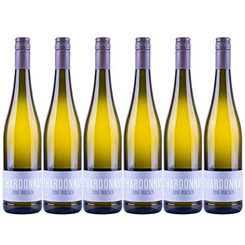 Nehrbaß - “Chardonnay 2020” - Weißwein trocken 6 x á 0,75 Liter - Qualitätswein - Vegan - Aus Deutschland (Rheinhessen) - mit Schraubverschluss von Nehrbaß