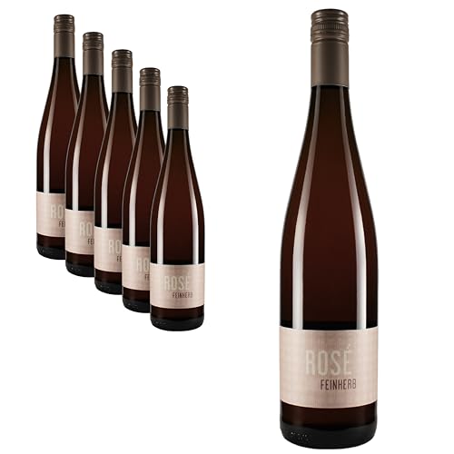 Nehrbaß - “Dornfelder 2021” - Roséwein feinherb 6 x á 0,75 Liter - Qualitätswein - Vegan - Aus Deutschland (Rheinhessen) - mit Schraubverschluss von Nehrbaß