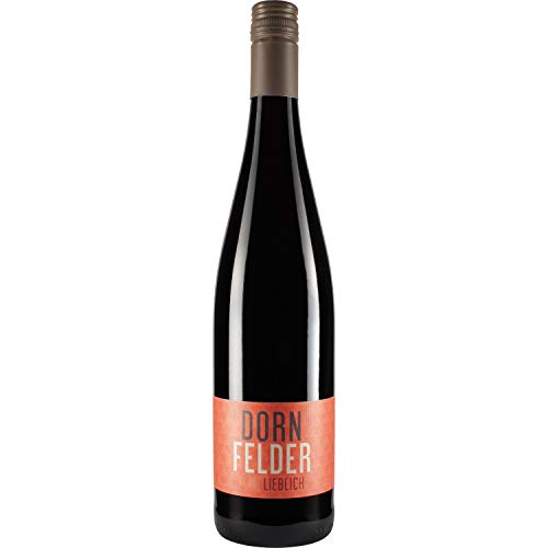 Nehrbaß - “Dornfelder 2019” - Rotwein lieblich 1 x á 0,75 Liter - Qualitätswein - Vegan - Aus Deutschland (Rheinhessen) - mit Schraubverschluss von Nehrbaß