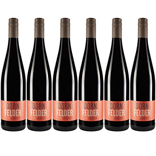 Nehrbaß - “Dornfelder 2022” - Rotwein lieblich 6 x á 0,75 Liter - Qualitätswein - Vegan - Aus Deutschland (Rheinhessen) - mit Schraubverschluss von Nehrbaß