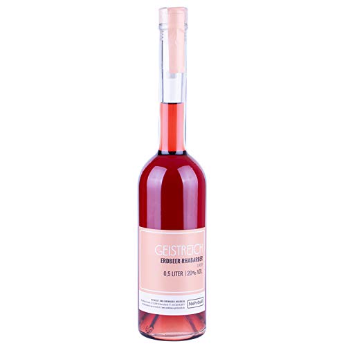 Nehrbaß - Erdbeer-Rhabarber-Likör 0,5 Liter - Premium Fruchtlikör 20% Vol. - Obstlikör aus Deutschland Nehrbaß - Erdbeer-Rhabarber-Likör 0,5 Liter - Premium Fruchtlikör 20% Vol. - Obstlikör aus Deutschland von Nehrbaß