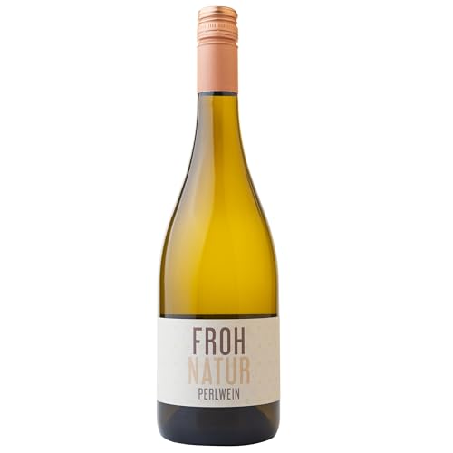 Nehrbaß - “Frohnatur 2022” - Perlwein weiß trocken 1 x á 0,75 Liter - Qualitätswein - Vegan - Rebsorte Riesling und Gelber Muskateller - Aus Deutschland (Rheinhessen) von Nehrbaß