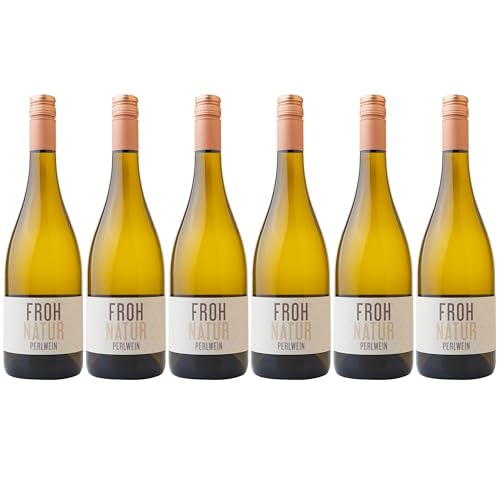 Nehrbaß - “Frohnatur 2024” - Perlwein weiß trocken 6 x á 0,75 Liter - Qualitätswein - Vegan - Cuvée aus Cabernet Blanc und Silvaner - Aus Deutschland (Rheinhessen) von Nehrbaß